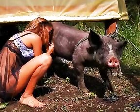 Порно с кабаном - зоо ххх видео девушки с свиньёй